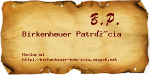 Birkenheuer Patrícia névjegykártya
